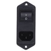 فیلتر برق ورودی با کلید برند Schaffner مدل FN282-2-06 (کارکرده)