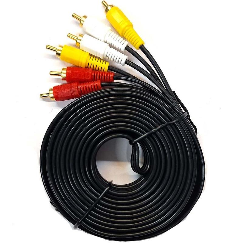 کابل 3 به 3 صدا و تصویر 5 متری (کارکرده)