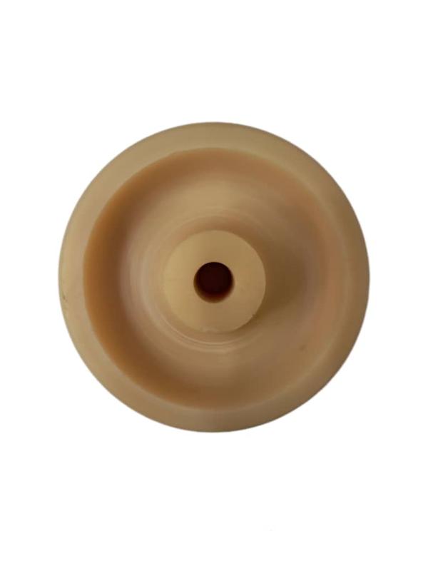 چرخ پلاستیکی شیاردار با رزوه داخلی - رولر درب و ریل