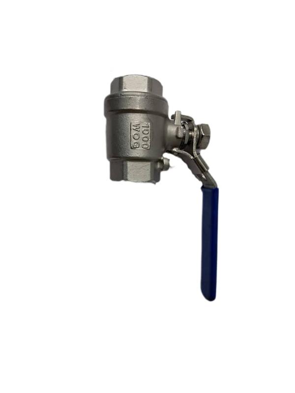 شیر توپی استیل ۱ تکه ۱۰۰۰ WOG | Ball Valve استنلس استیل فشار قوی