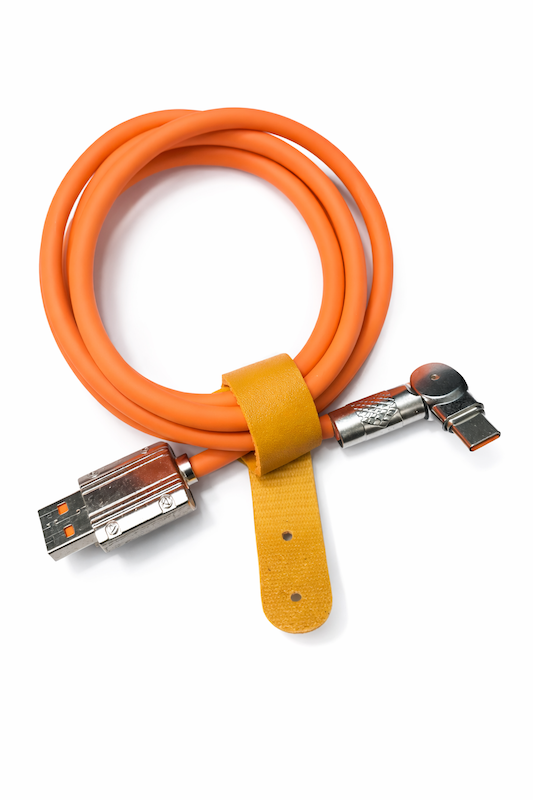 کابل USB به Type C قابل تنظیم ۱۸۰ درجه یک متری با روکش ضخیم