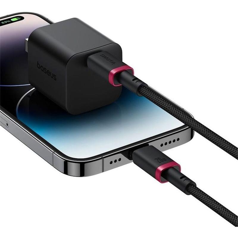کابل شارژ USB-C به لایتنینگ باسئوس مدل P10377800U01-00 طول 1 متر – 20 وات