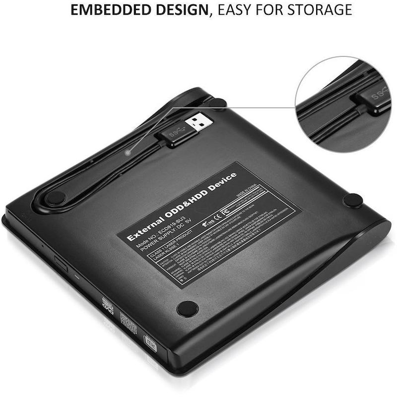 باکس DVD رایتر لپ تاپ USB 3.0 ضخامت 9.5