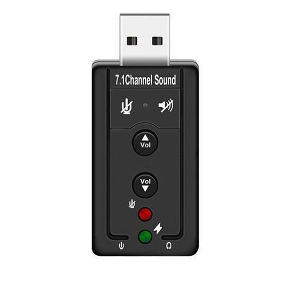 کارت صدا اکسترنال USB مدل 7.1 SOUND CHANNEL