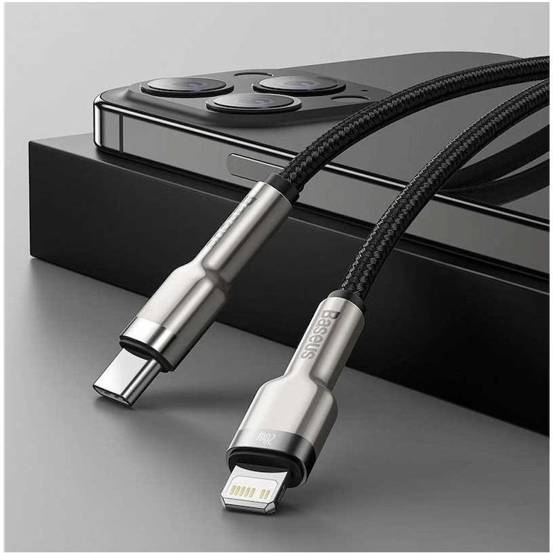 کابل تبدیل Type-C به لایتنینگ باسئوس مدل CATLJK-A01 طول ۱ متر
