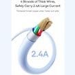 کابل 1 متری لایتنینگ بیسوس مدل Silky P10377702113