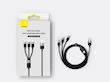 کابل شارژ 1 به 3 MicroUSB+lightning+Type-C باسئوس CAXS000001 طول 1.2 متر