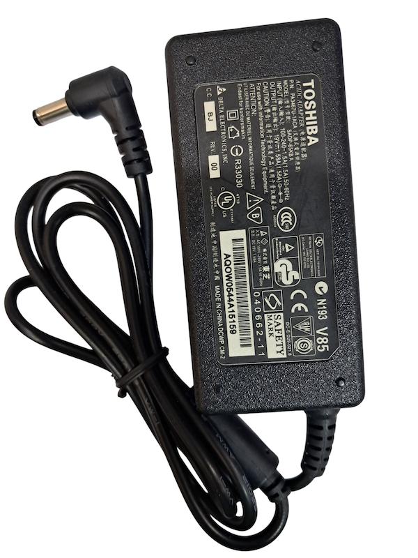 شارژر لپ تاپ توشیبا Toshiba 19V 1.58A مدل PA3467U-1ACA | آداپتور 30 وات سوکت ریز