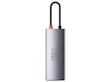 هاب ۶ پورت USB-C باسئوس مدل BS-OH100 با سه پورت USB 3.0، HDMI، LAN و PD