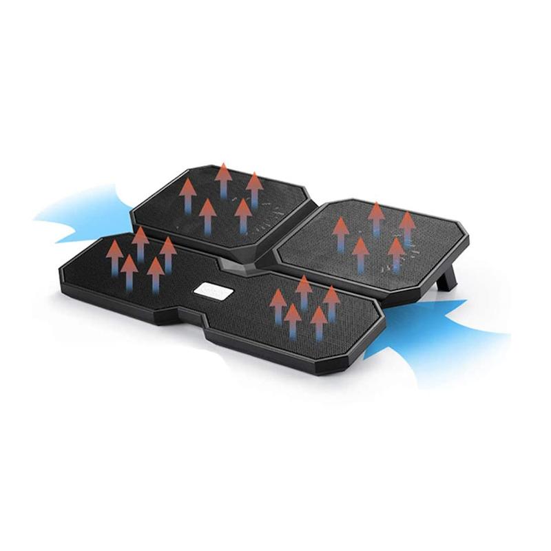پایه خنک کننده لپ تاپ دیپ کول مدل Multi Core X6 چهار فن