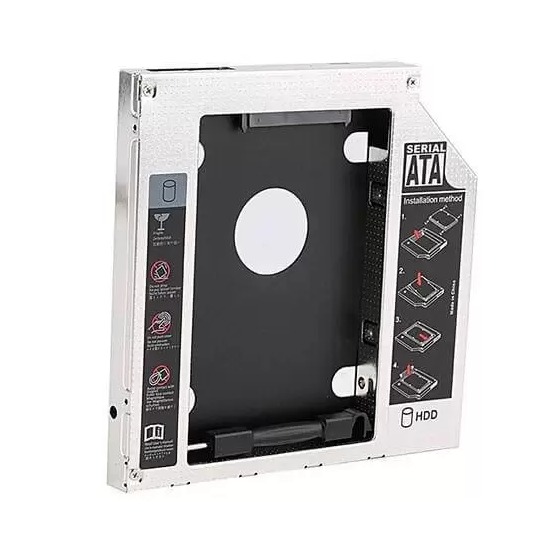براکت هارد لپ تاپ HDD Caddy 12.7mm برای هارد و SSD 2.5 اینچ