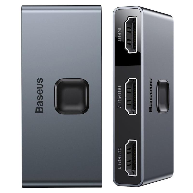 سوئیچ 1 به 2 HDMI باسئوس مدل CAHUB-BC0G