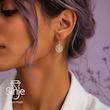 گوشواره زنانه نقره طرح نیلوفر آبی لوتوس برند سینجه