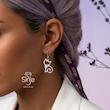 گوشواره نقره طرح گربه تک لنگه Mix & Match برند سینجه
