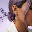 گوشواره نقره طرح دم وال تک لنگه Mix & Match برند سینجه