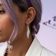 گوشواره نقره طرح پر تک لنگه Mix & Match برند سینجه