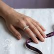 انگشتر مینیمال نقره طرح ابر ریز زنانه برند سینجه
