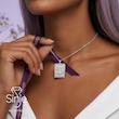 آویز گردنبند نقره طرح Gemini ماه خرداد برند سینجه