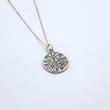گردنبند گل سه تایی نقره