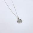 گردنبند گل سه تایی نقره