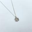 گردنبند گل قلبی نقره