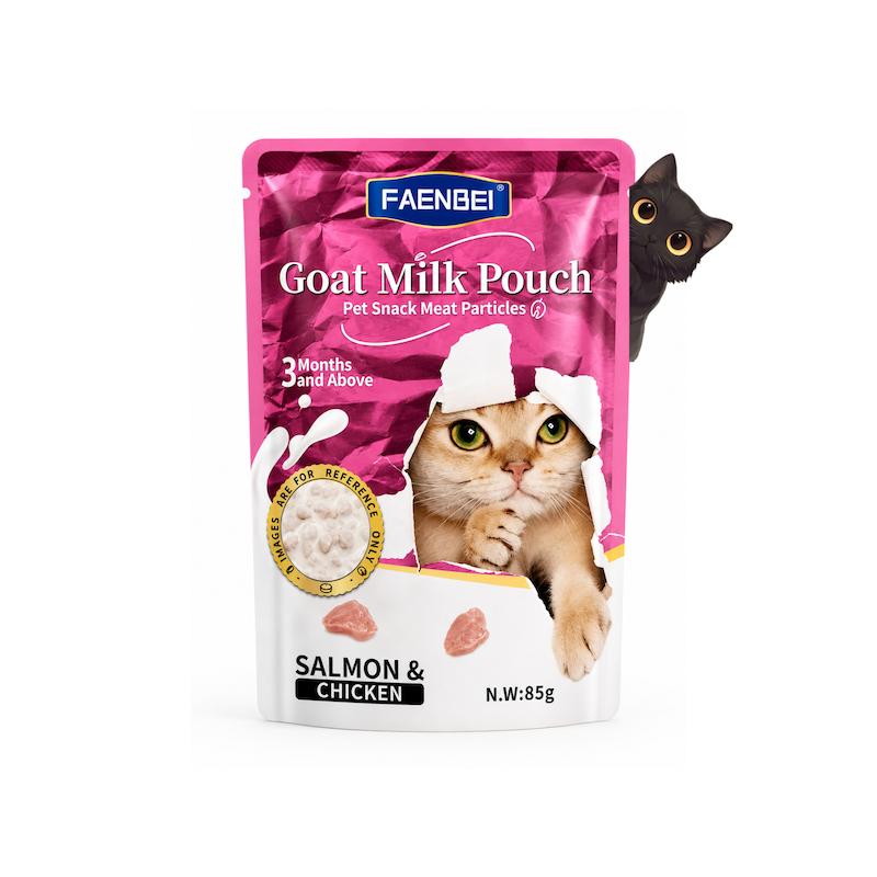 پوچ گربه فنبی طعم مرغ و ماهی سالمون 85گرم