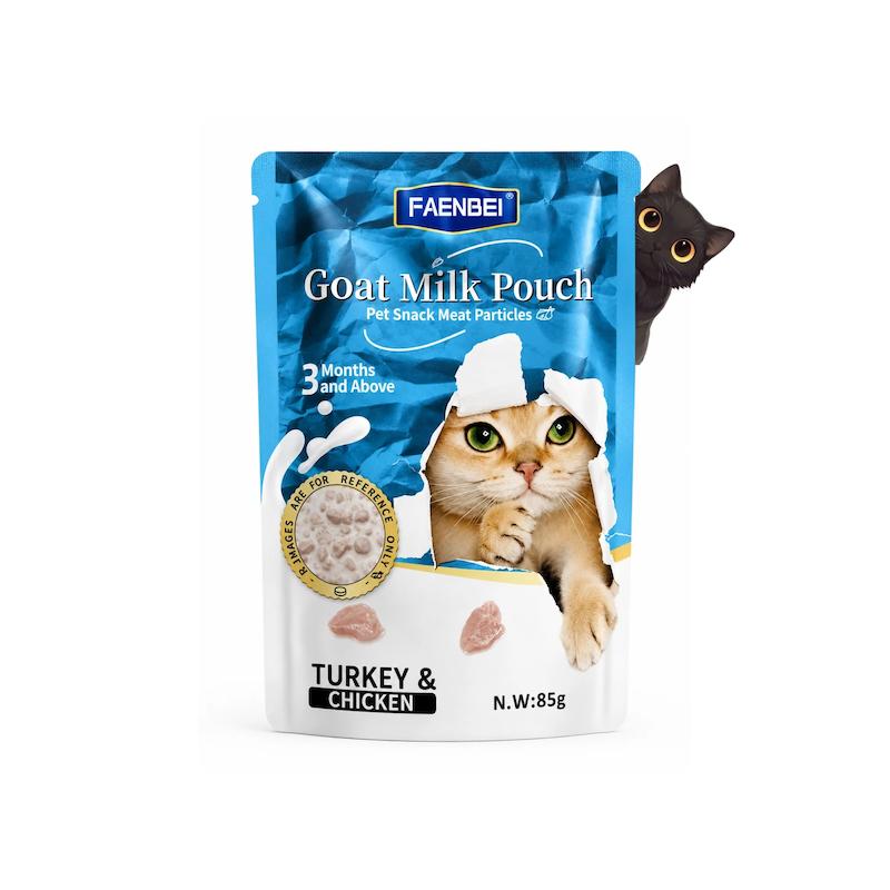 پوچ‌ گربه فنبی طعم مرغ و بوقلمون 85گرم