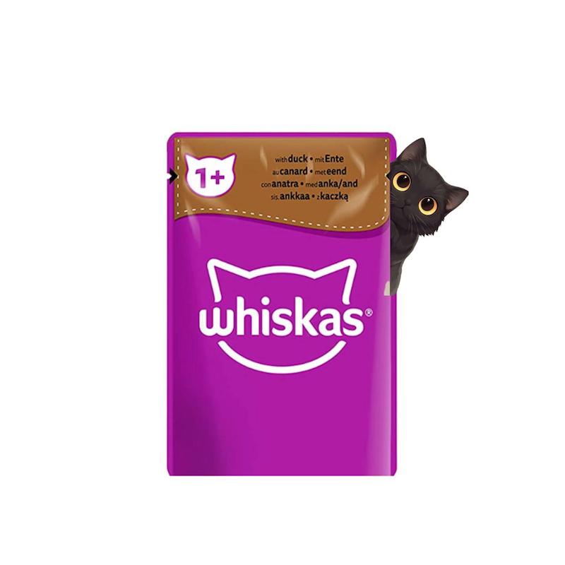 پوچ گربه ویسکاس طعم اردک 85 گرم