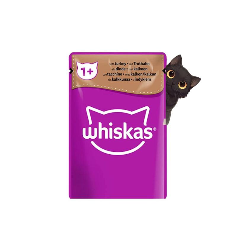 پوچ گربه ویسکاس طعم بوقلمون 85 گرم