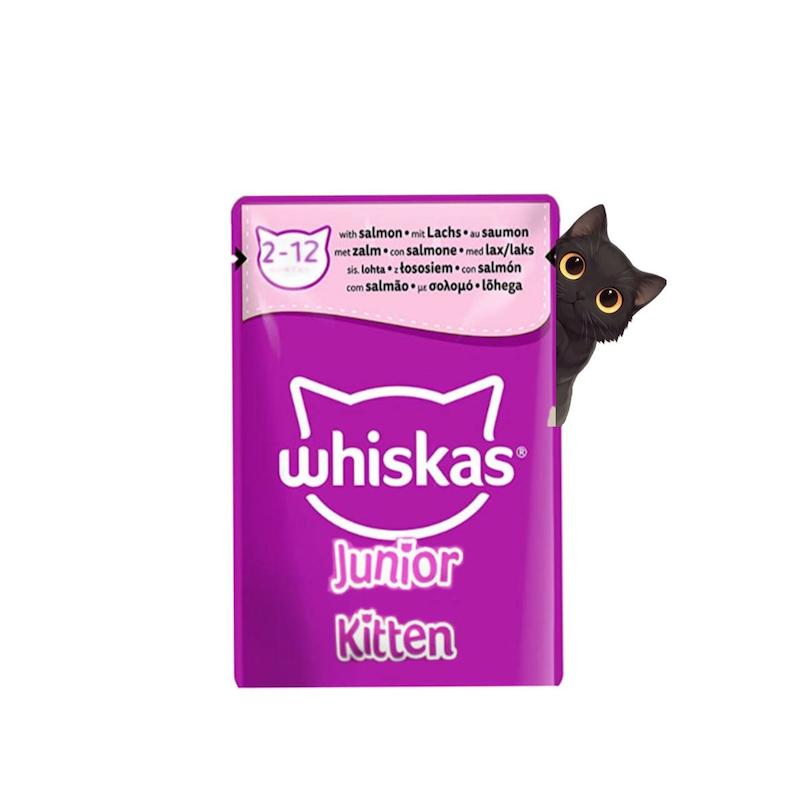 پوچ بچه گربه ویسکاس طعم ماهی سالمون 85 گرم
