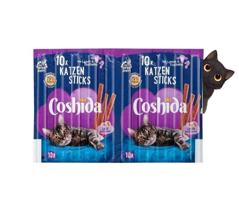 تشویقی مدادی گربه کوشیدا طعم گوشت بره و بوقلمون (یک عددی و ورق 5 عددی)