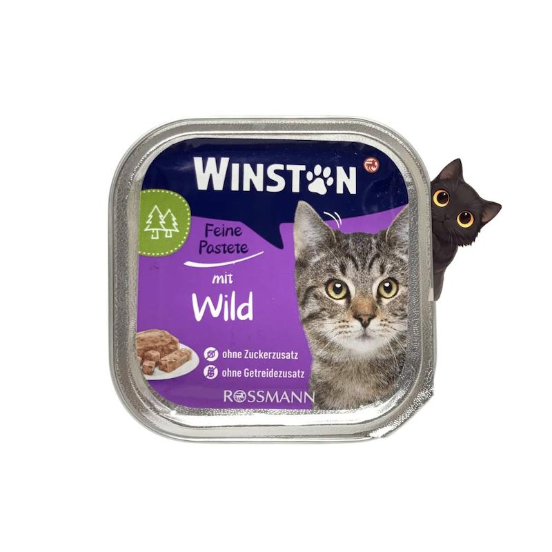 ووم گربه وینستون طعم گوشت شکاری 100 گرم