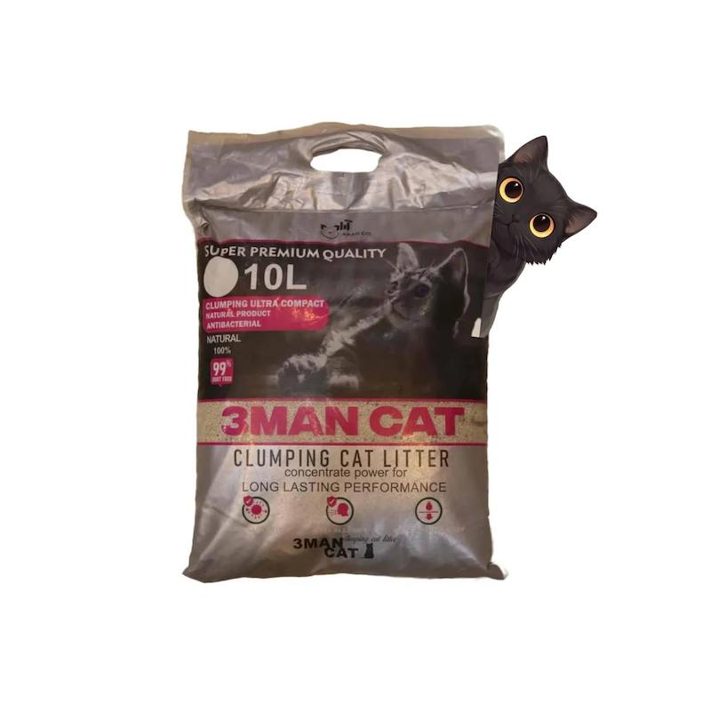 خاک گربه تری من سوپر کلامپ کربن دار صادراتی 10 کیلوگرم