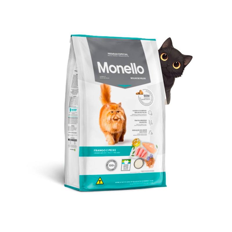 غذای خشک گربه مونلو هیربال وزن 1 کیلوگرم