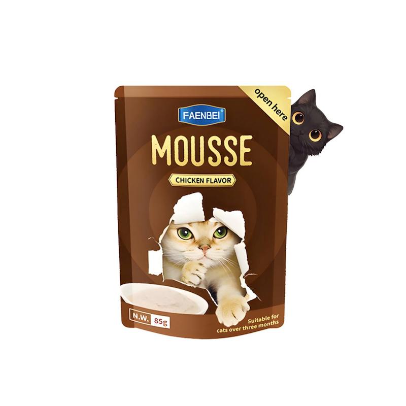 پوچ گربه فنبی مدل موس طعم مرغ 85 گرم