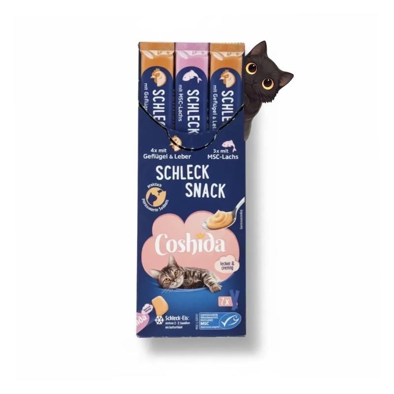 تشویقی بستنی گربه کوشیدا طعم مرغ جگر و ماهی (یک عددی و بسته ۷ عددی)