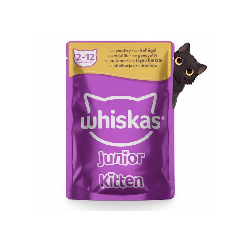 پوچ بچه گربه ویسکاس طعم گوشت پرندگان 85 گرم