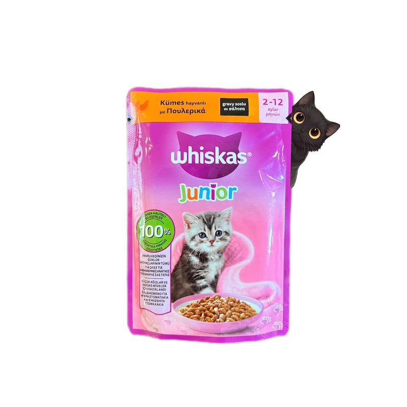 پوچ‌ بچه گربه ویسکاس طعم گوشت پرندگان (ماکیان) 85 گرم