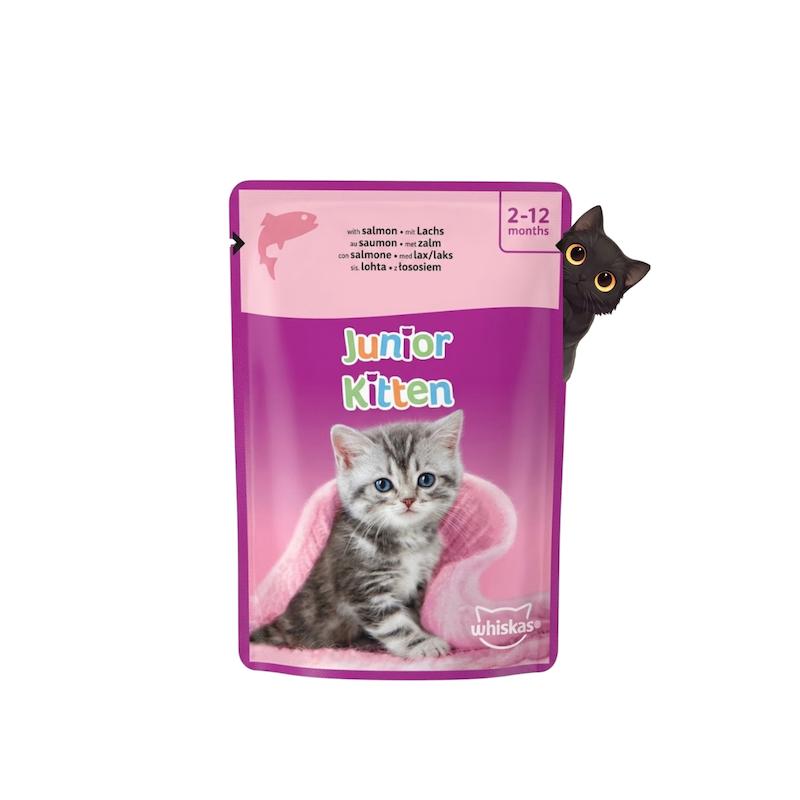 پوچ بچه گربه ویسکاس طعم ماهی سالمون 85 گرم
