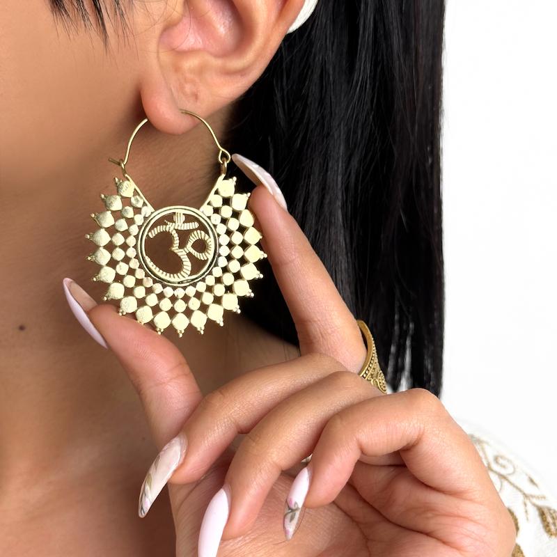 گوشواره ام (برنج و برنج آبكارى نقره)