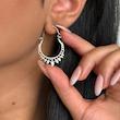 گوشواره برنج و برنج آبكارى نقره