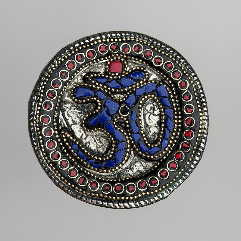 جاعودى دستساز طرح ام (صدف،برنج كوب و سنگ تزئينى)