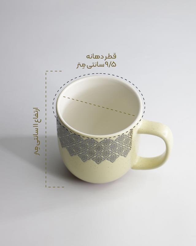 ماگ سرامیکی طرح گلبرگ