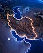 پیکسل فلزی طرح نقشه ایران