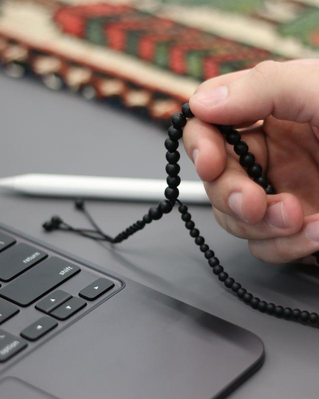تسبیح سلوک از جنس سنگ اونیکس