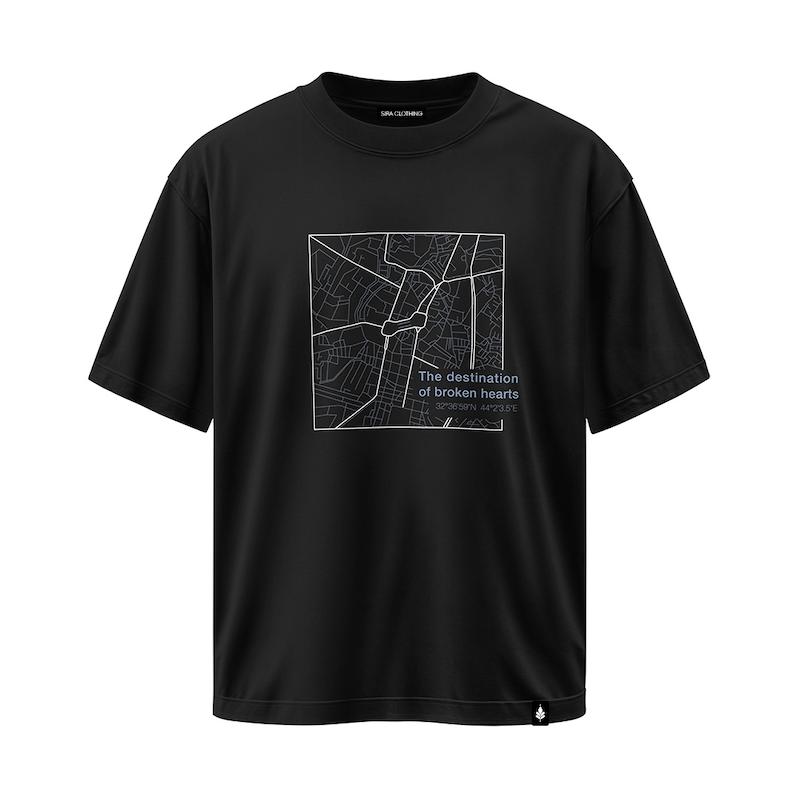 تیشرت طرح بهشت رنگ مشکی (کالکشن جدید)