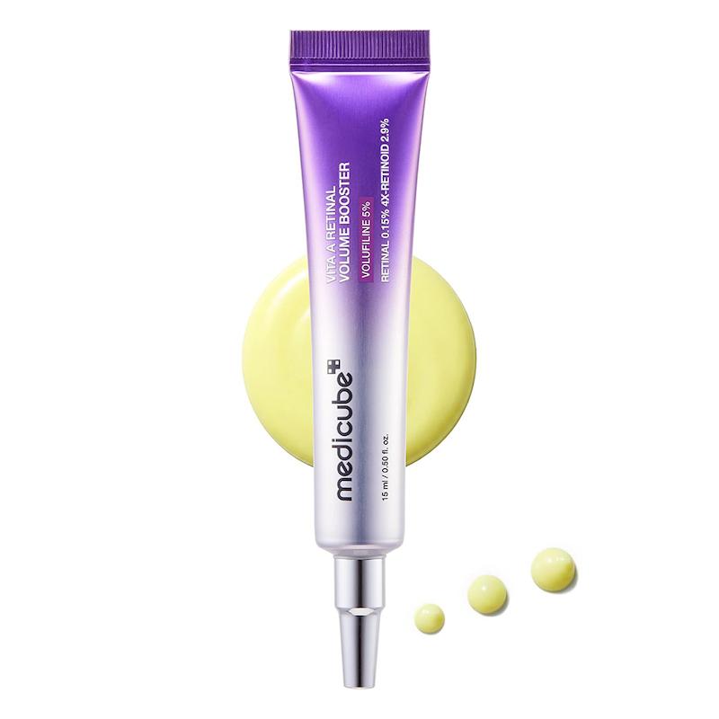 بوستر سرم ضد چروک، حجم دهنده و کنترل منافذ رتینال و ولوفیلین 5% مدی کیوب | medicube Vita A Retinal Volume Booster Serum