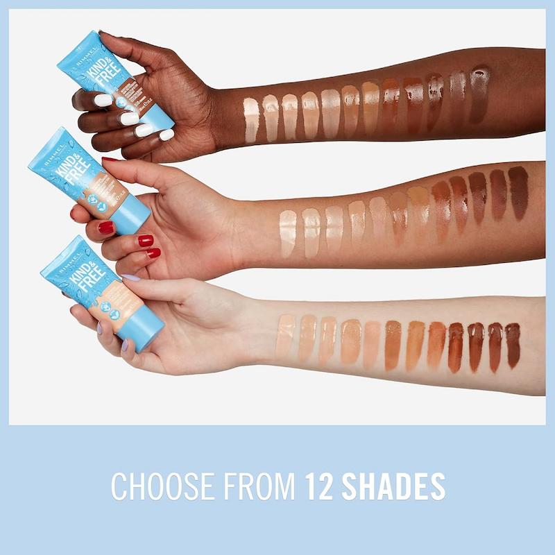 تینت پوستی مرطوب‌کننده کیند اند فری ریمل لندن |  Rimmel London Kind & Free Moisturising Skin Tint Foundation