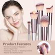 ست براش آرایشی ۱۸ تکه بی‌اس‌مال با کیف مشکی |  BS-MALL 18 Pcs Professional Makeup Brush Set with Black Case