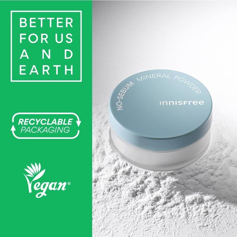 پودر مینرال کنترل چربی نو سبوم اینیسفری | innisfree No-Sebum Mineral Powder